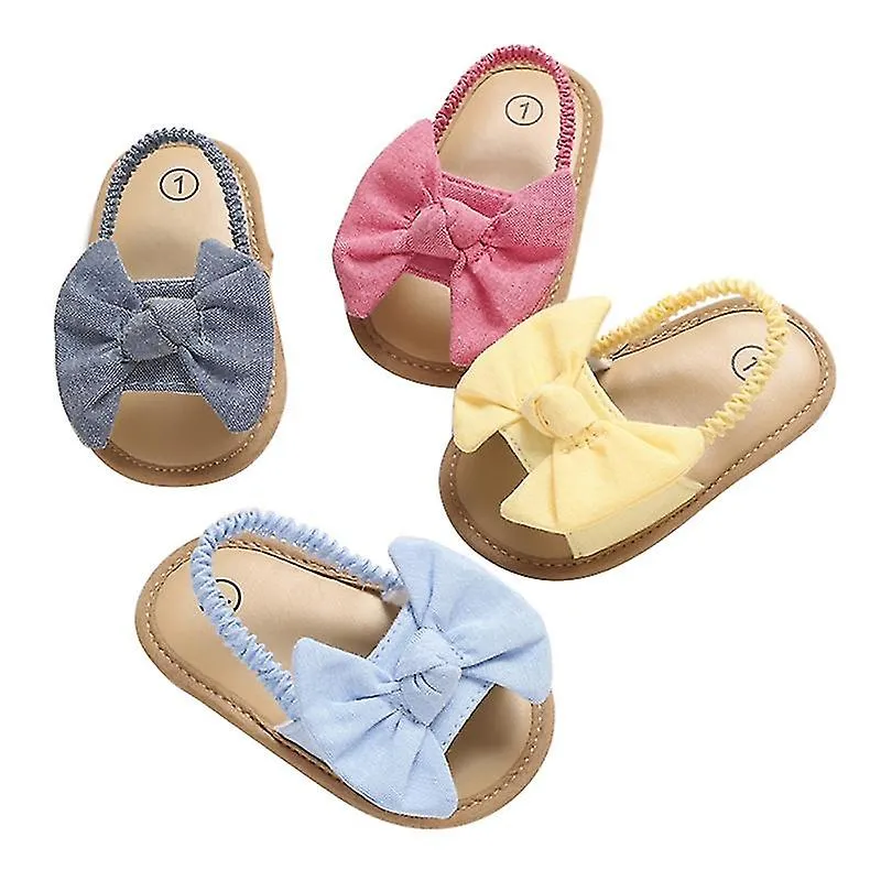 018M VERANO RECIéN NACIDO BEBé NIñAS NIñOS SANDALIAS ZAPATOS MARIPOSA PLANA CON TACóN ZAPATOS DE CORCHO SUAVE 4 COLORES