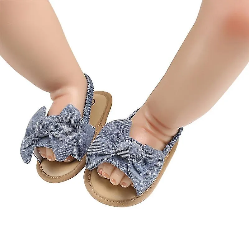 018M VERANO RECIéN NACIDO BEBé NIñAS NIñOS SANDALIAS ZAPATOS MARIPOSA PLANA CON TACóN ZAPATOS DE CORCHO SUAVE 4 COLORES