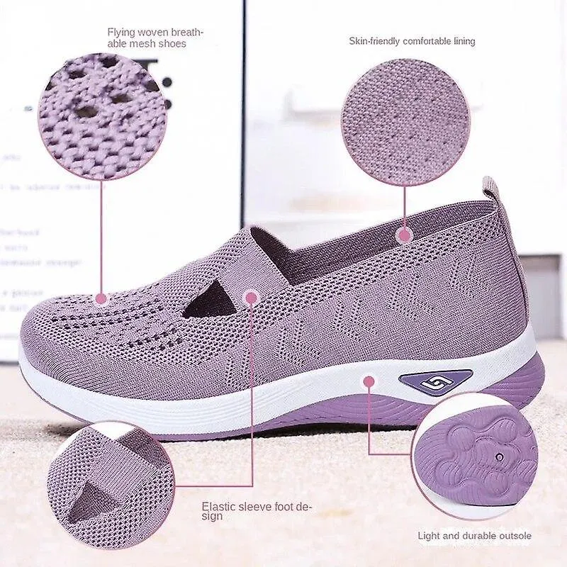 2024 Verano Nuevo Cómodo Casual Zapatos De Mujer Moda Suela Suave Transpirable Zapatos Planos Huecos Para Mujer Zapatos De Mujer