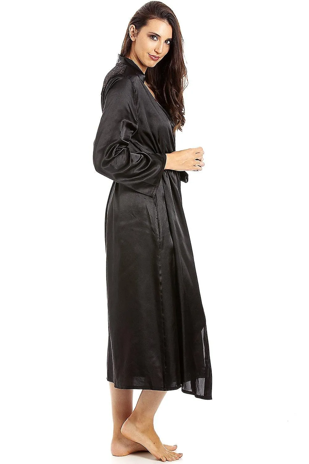 Abrigos de satén Camille CA21720 para mujer