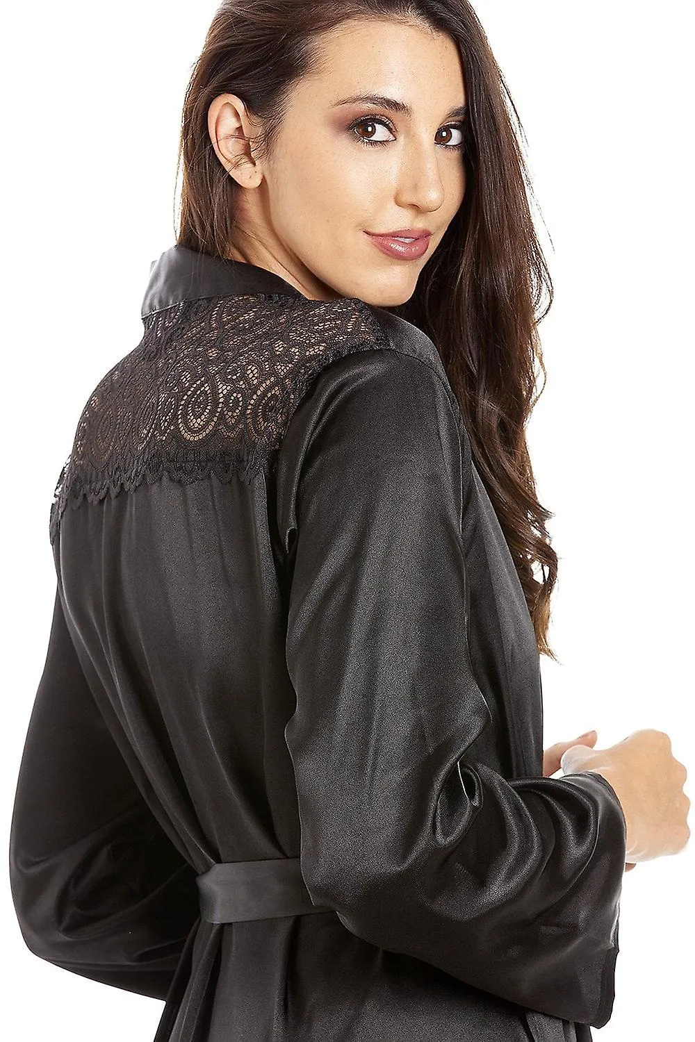 Abrigos de satén Camille CA21720 para mujer