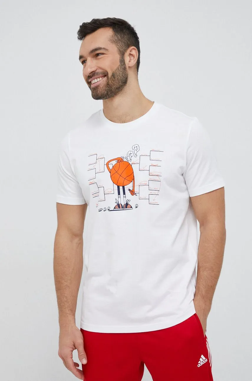 adidas Performance Lil Stripe Bracket Graphic Short Sleeve Basketball Tee