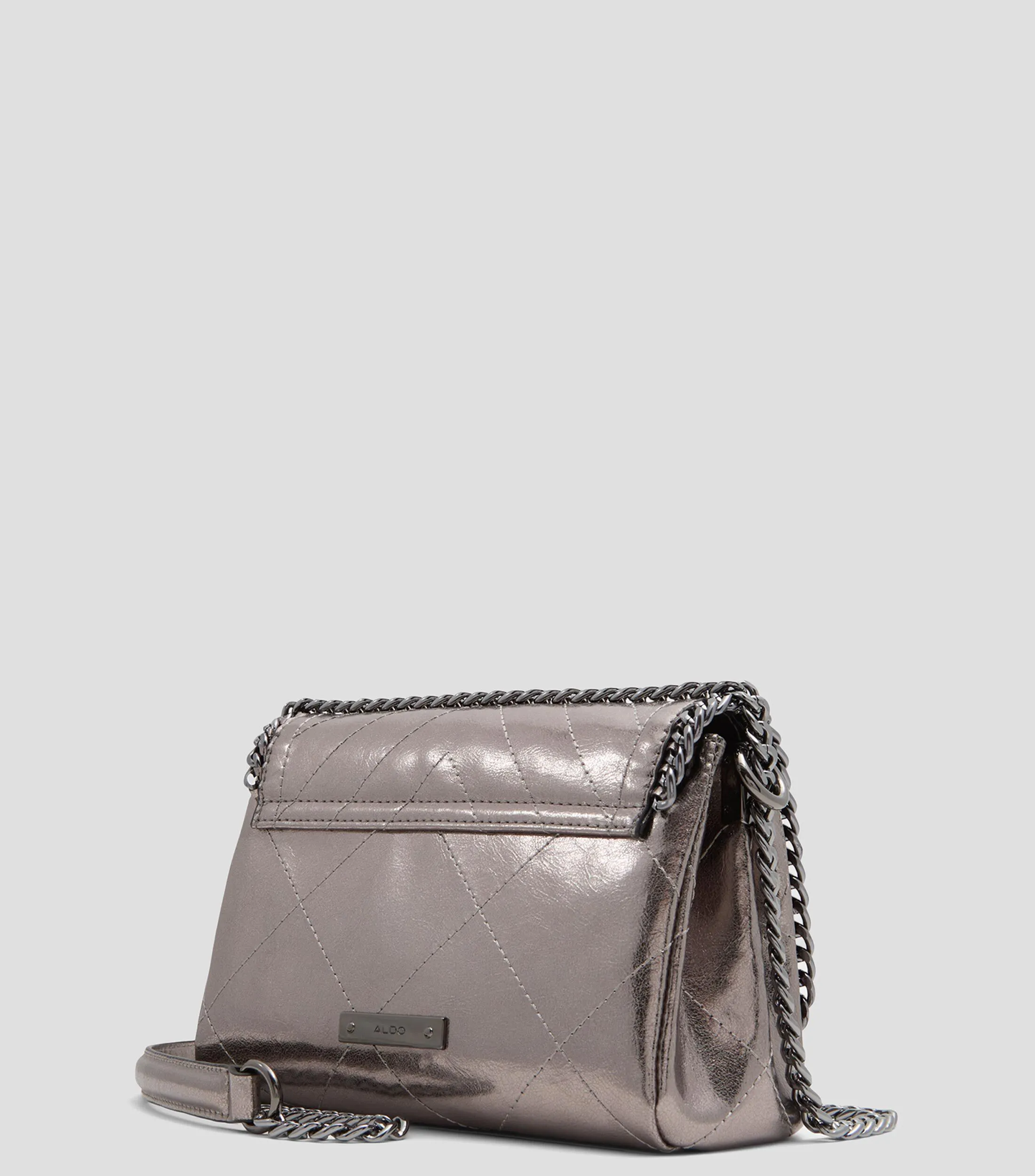 Aldo Bolso Crossbody metálico Mujer