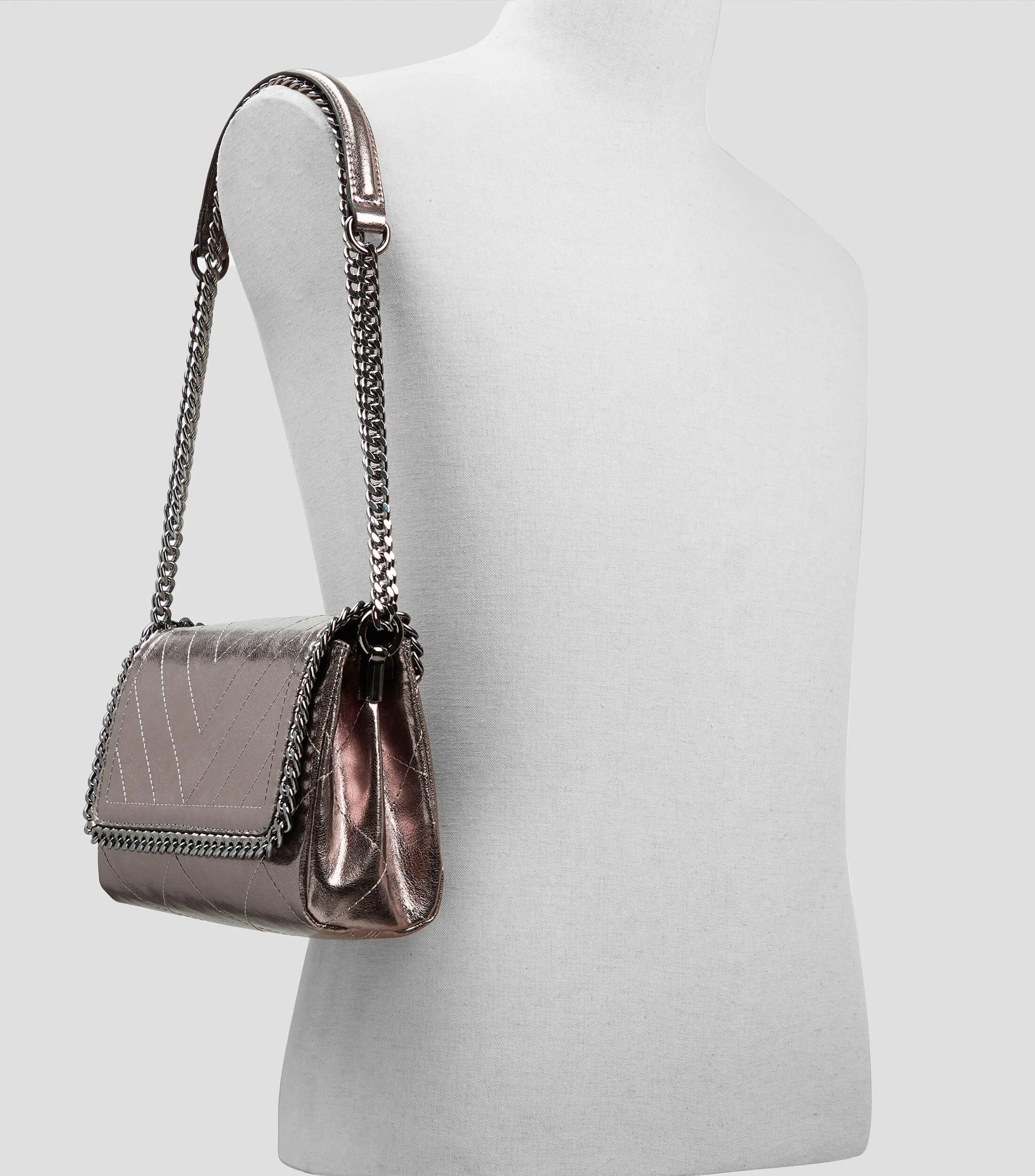 Aldo Bolso Crossbody metálico Mujer