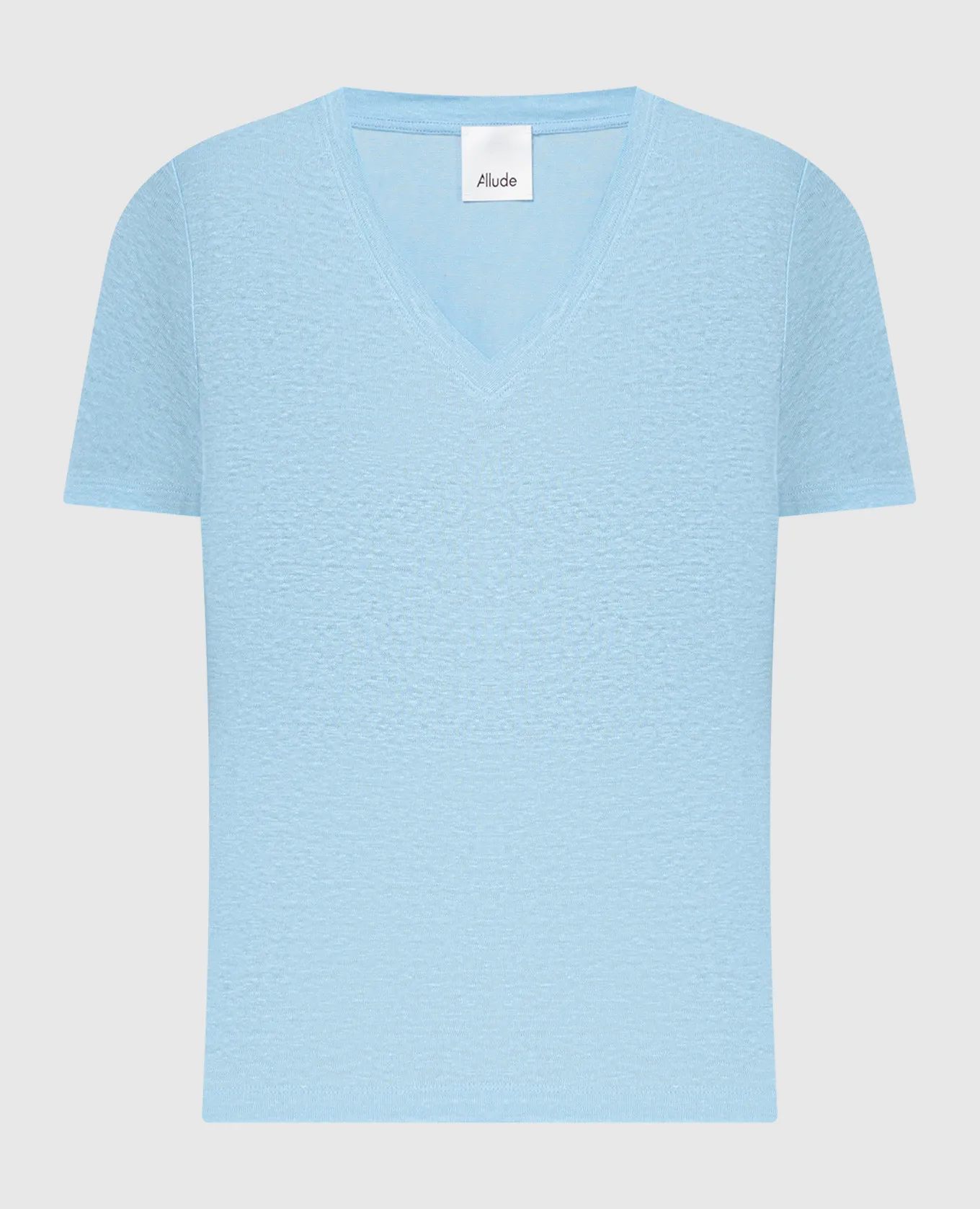 ALLUDE BLUE LINEN TSHIRT