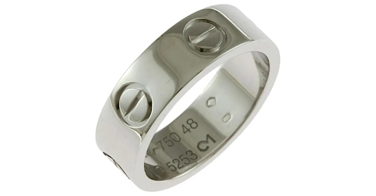 Anillo Cartier Love Plata 