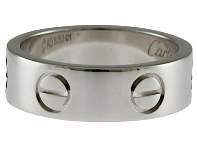 Anillo Cartier Love Plata 