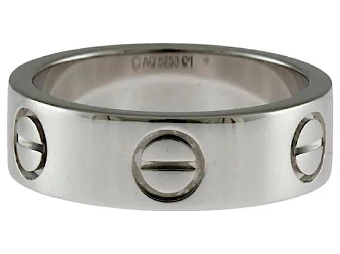 Anillo Cartier Love Plata 
