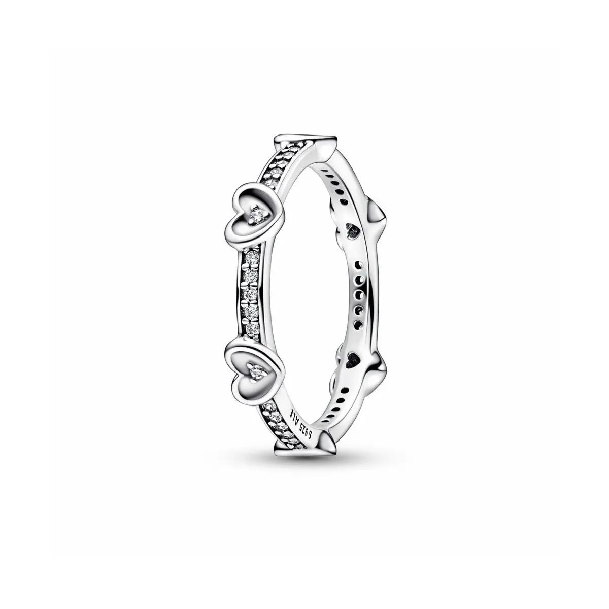 ANILLO CORAZONES RADIANTES BRILLANTES  PANDORA