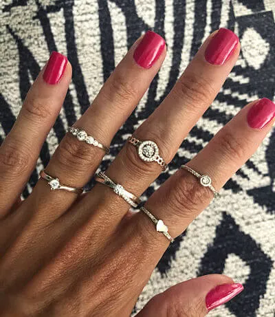 Anillo Solitario Glam
