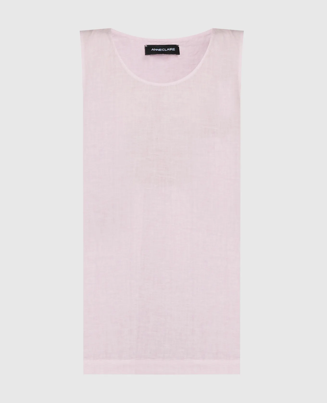 ANNECLAIRE Pink linen top