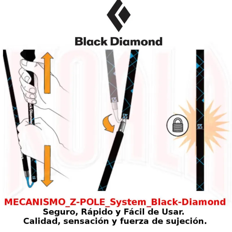 BASTóN  BLACK DIAMOND DISTANCE ZPOLE