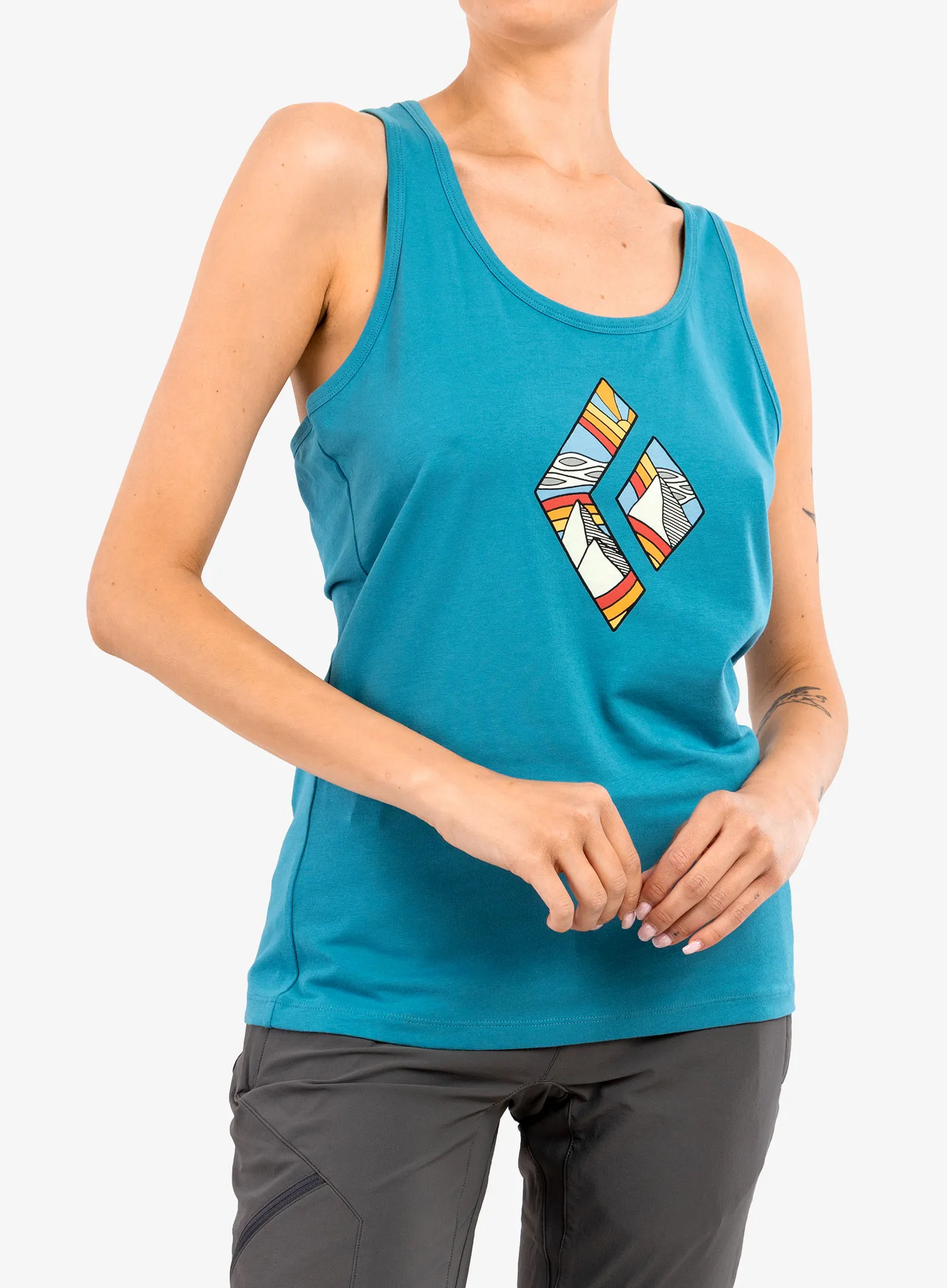 BD RAINBOW DIAMOND TANK  WOMEN'S CERULEAN BLUE