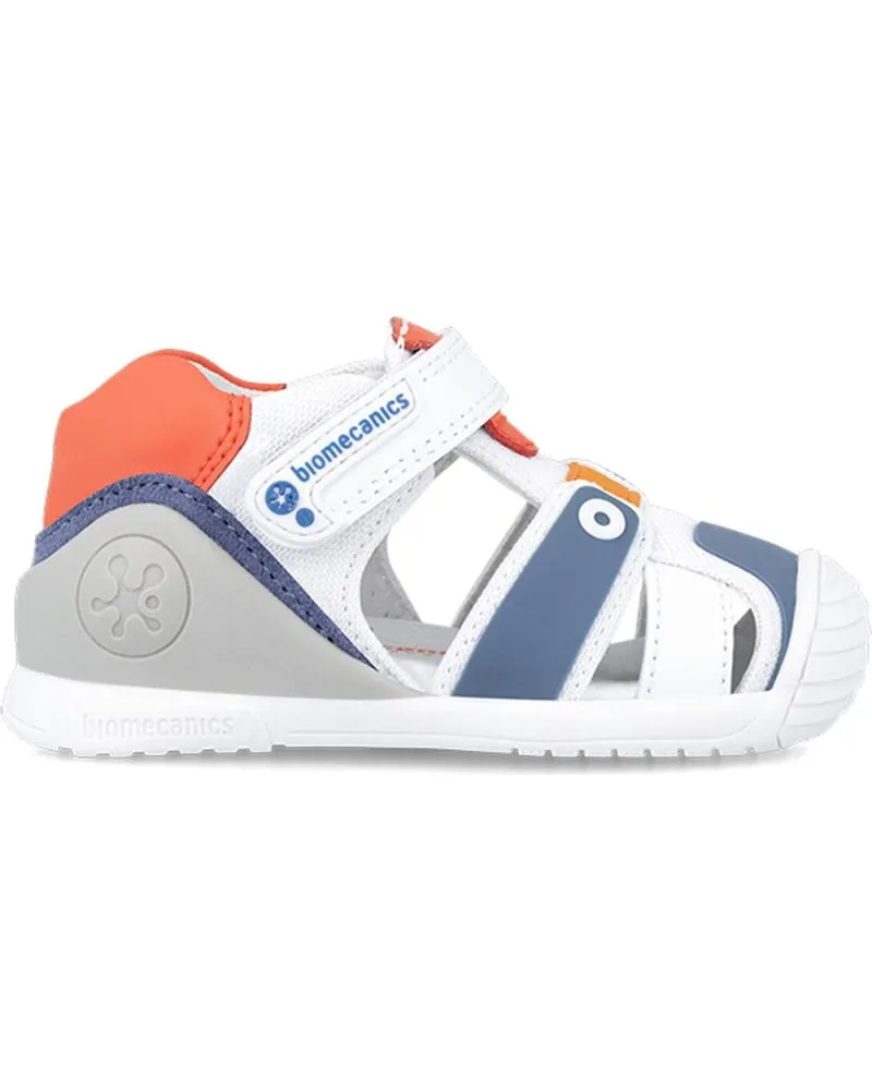 BEBé DE NIñO BIOMECANICS SANDALIA PRIMEROS PASOS SPORT 242154A BLANCONARANJA