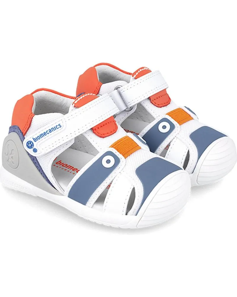 BEBé DE NIñO BIOMECANICS SANDALIA PRIMEROS PASOS SPORT 242154A BLANCONARANJA
