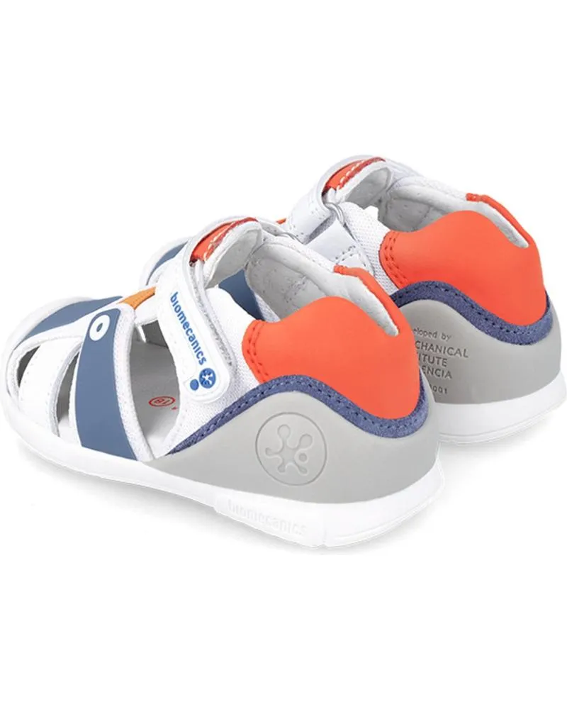 BEBé DE NIñO BIOMECANICS SANDALIA PRIMEROS PASOS SPORT 242154A BLANCONARANJA