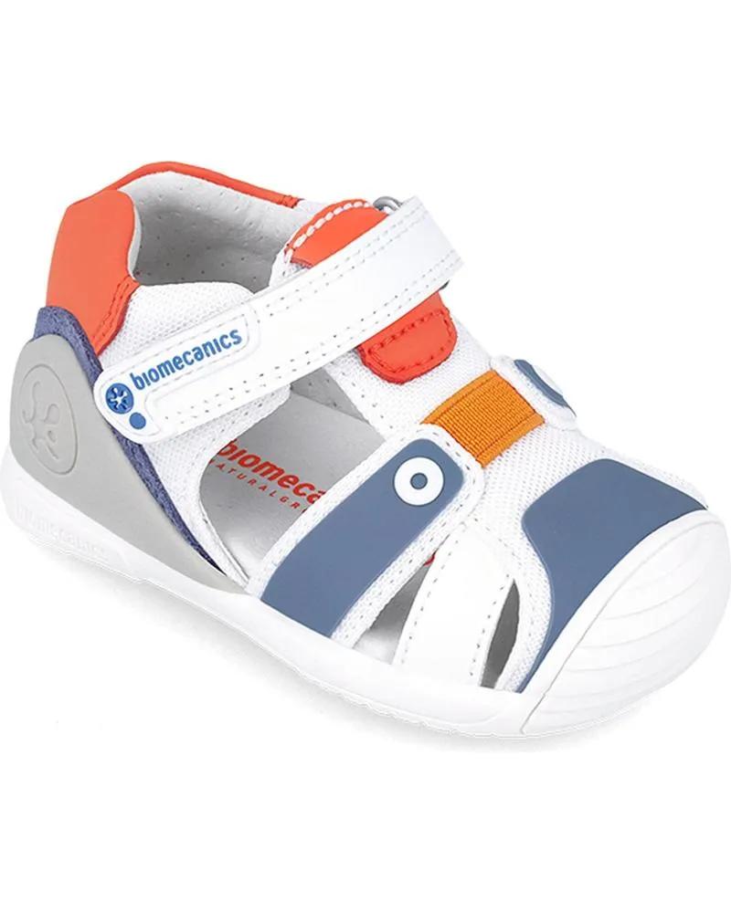 BEBé DE NIñO BIOMECANICS SANDALIA PRIMEROS PASOS SPORT 242154A BLANCONARANJA
