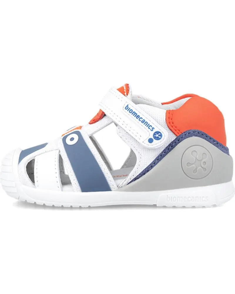 BEBé DE NIñO BIOMECANICS SANDALIA PRIMEROS PASOS SPORT 242154A BLANCONARANJA