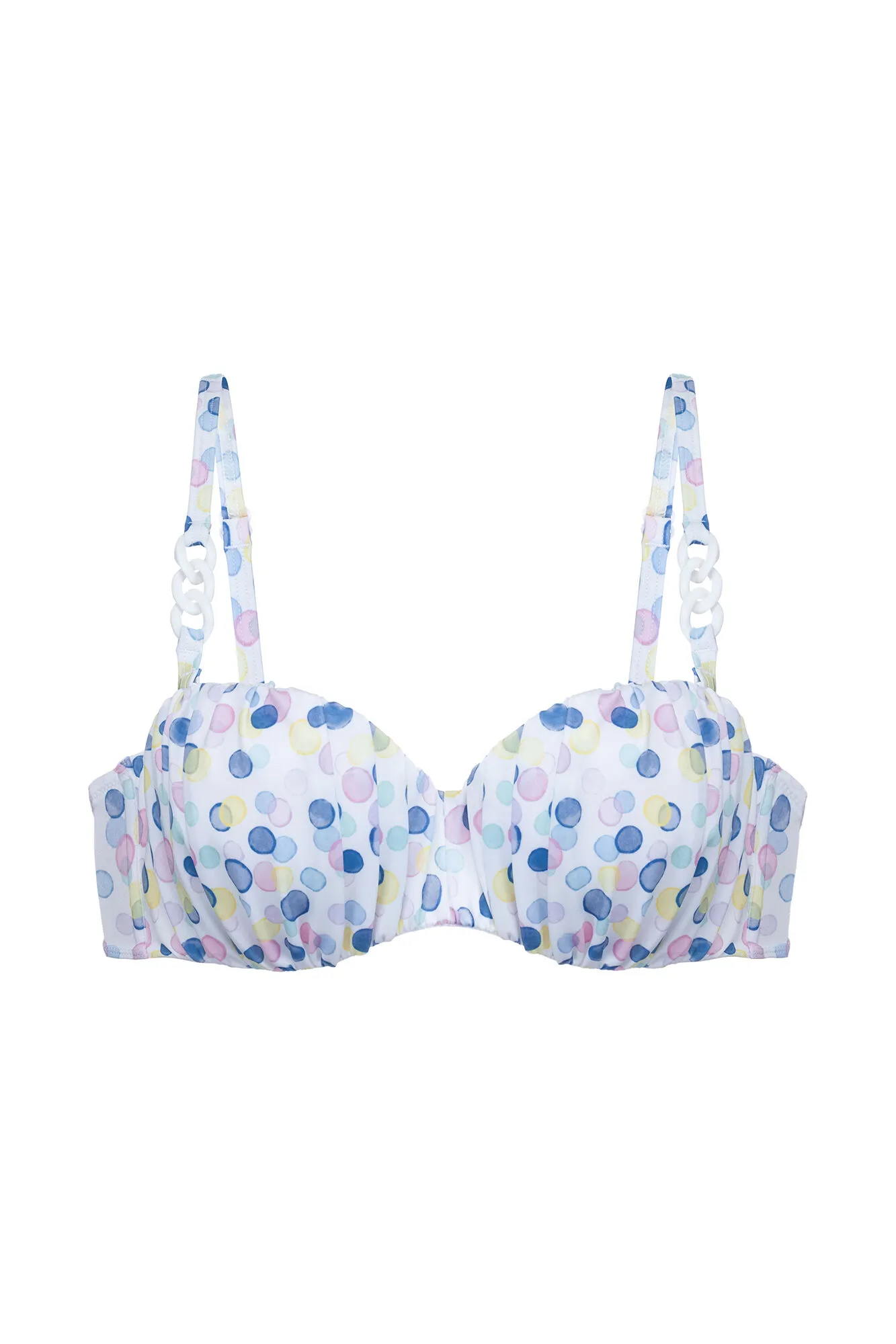 Bikini estilo bandeau con relleno ligero