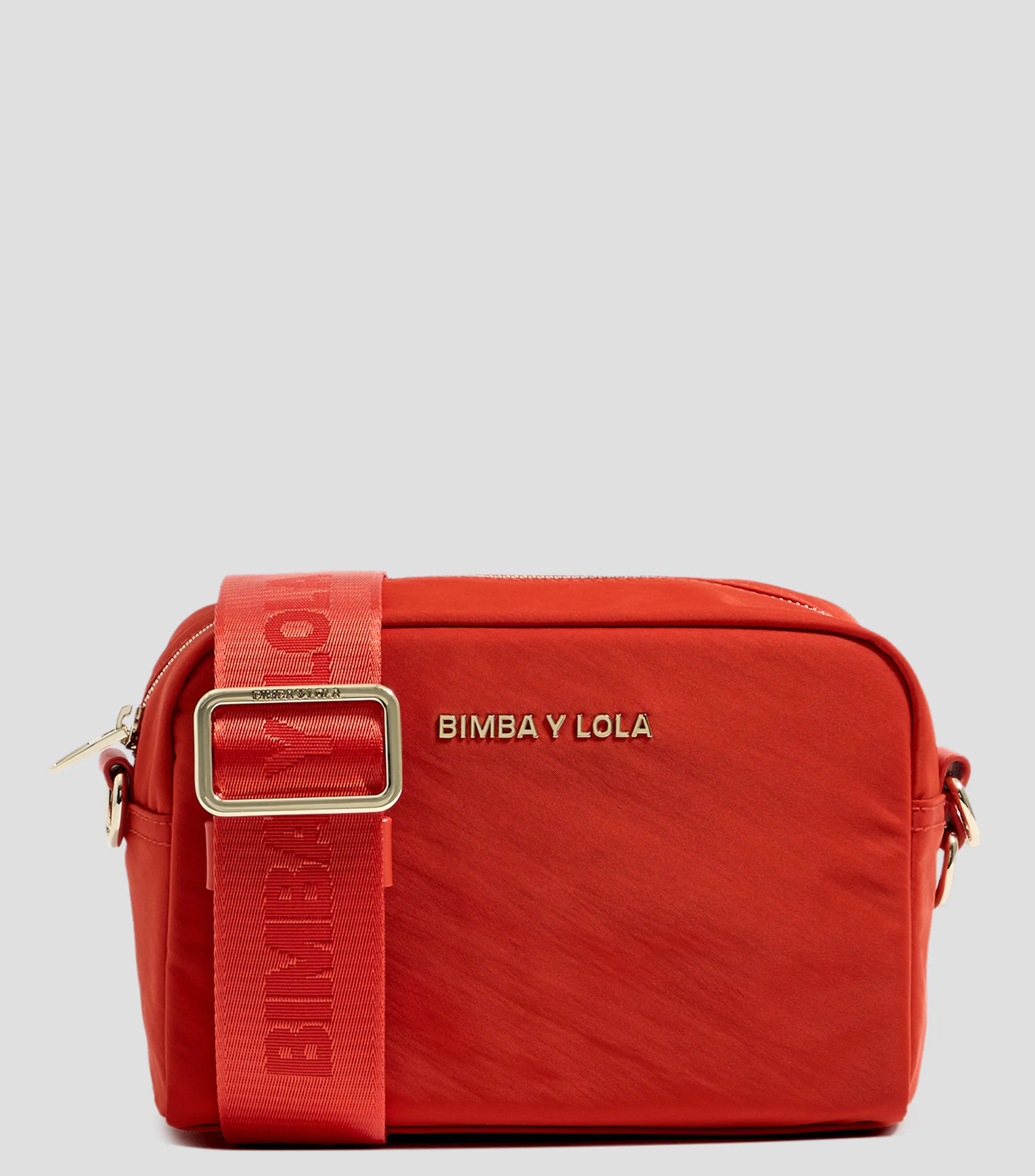 Bimba y Lola Bolso bandolera pequeño nylon coral Mujer