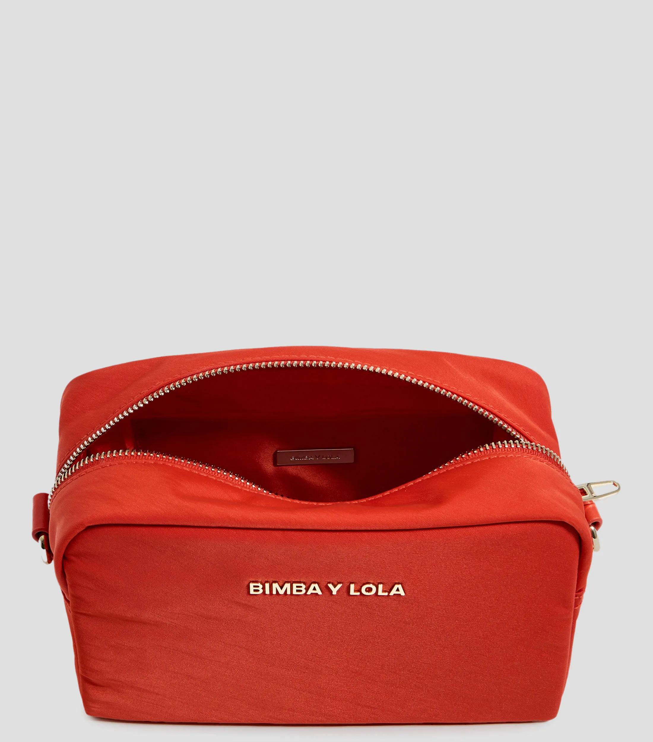 Bimba y Lola Bolso bandolera pequeño nylon coral Mujer