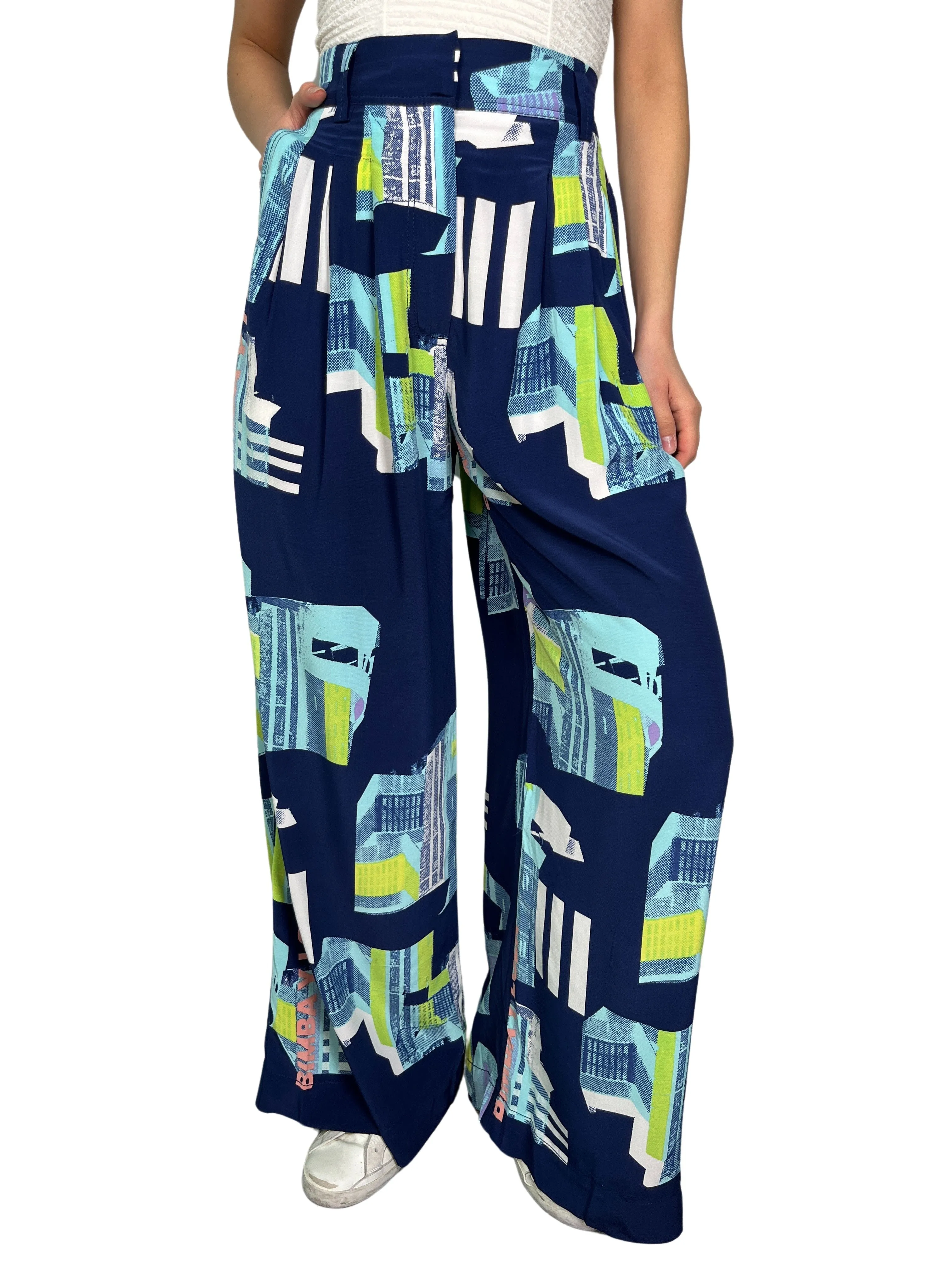BIMBA Y LOLA Pantalón Palazzo Viscosa