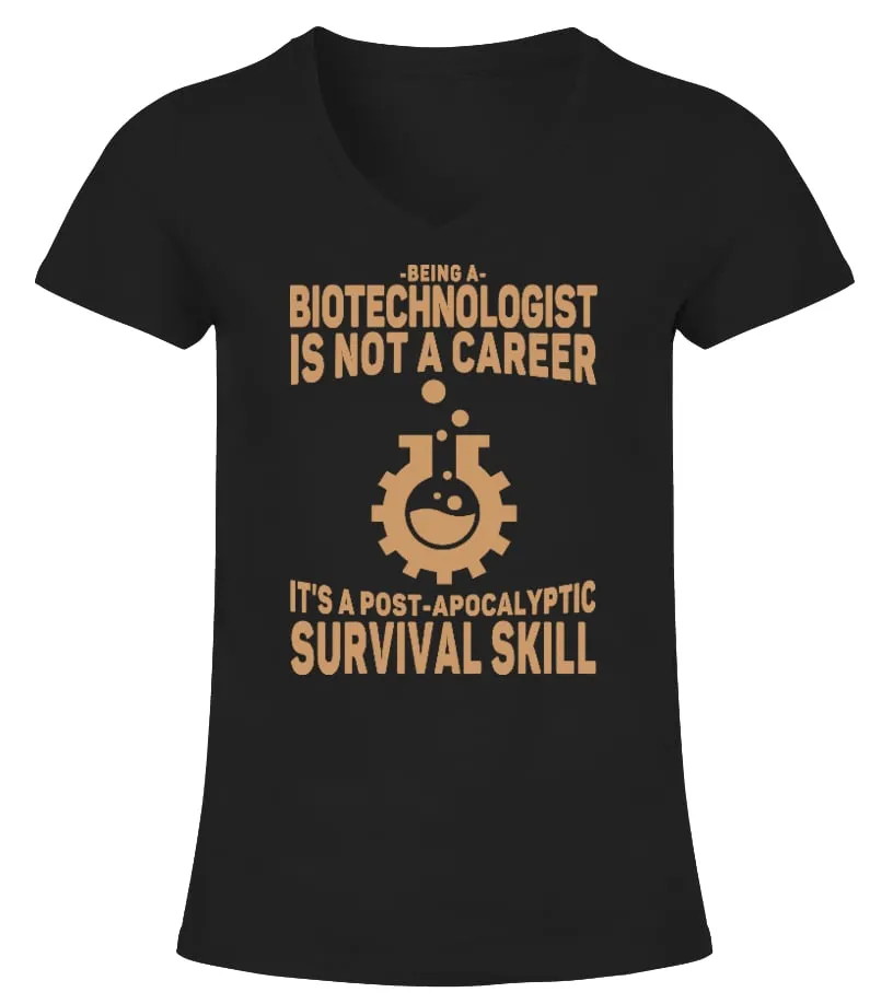 BIOTECHNOLOGIST  LIMITED EDITION CAMISETA CUELLO PICO MUJER