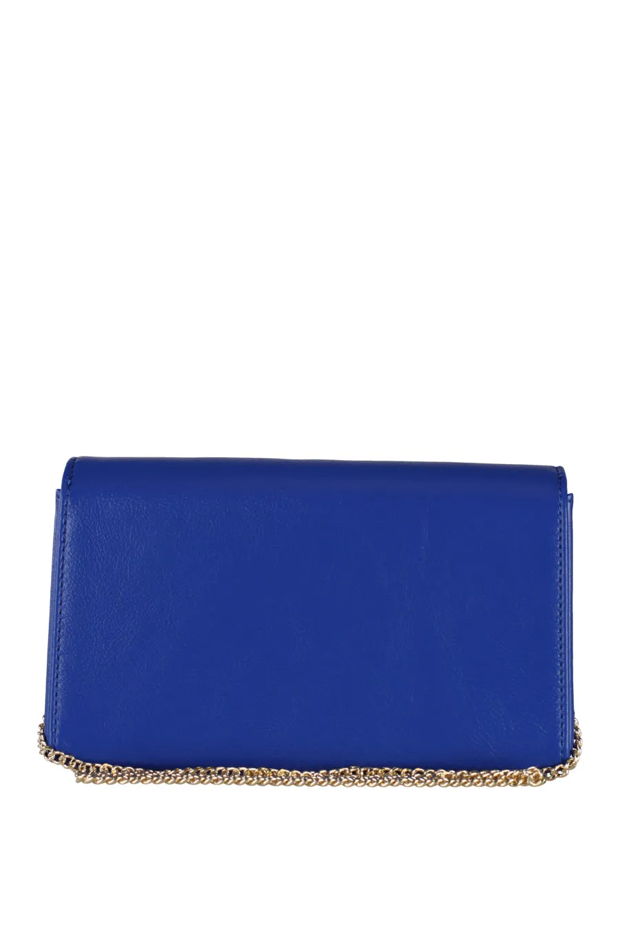 Bolso azul con logo en relieve