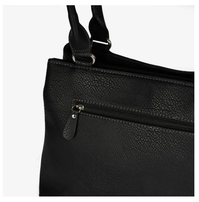 Bolso de hombro Matties Bags clásico color negro