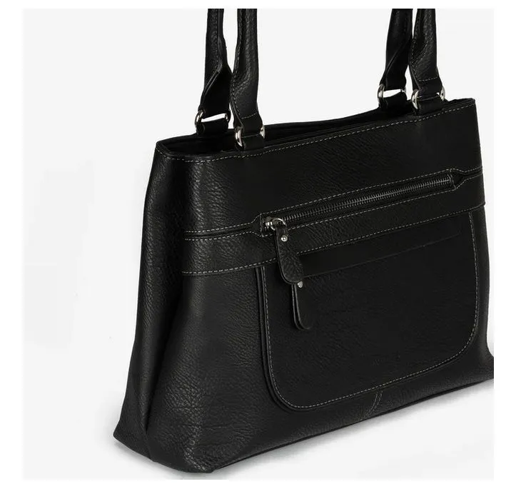 Bolso de hombro Matties Bags clásico color negro