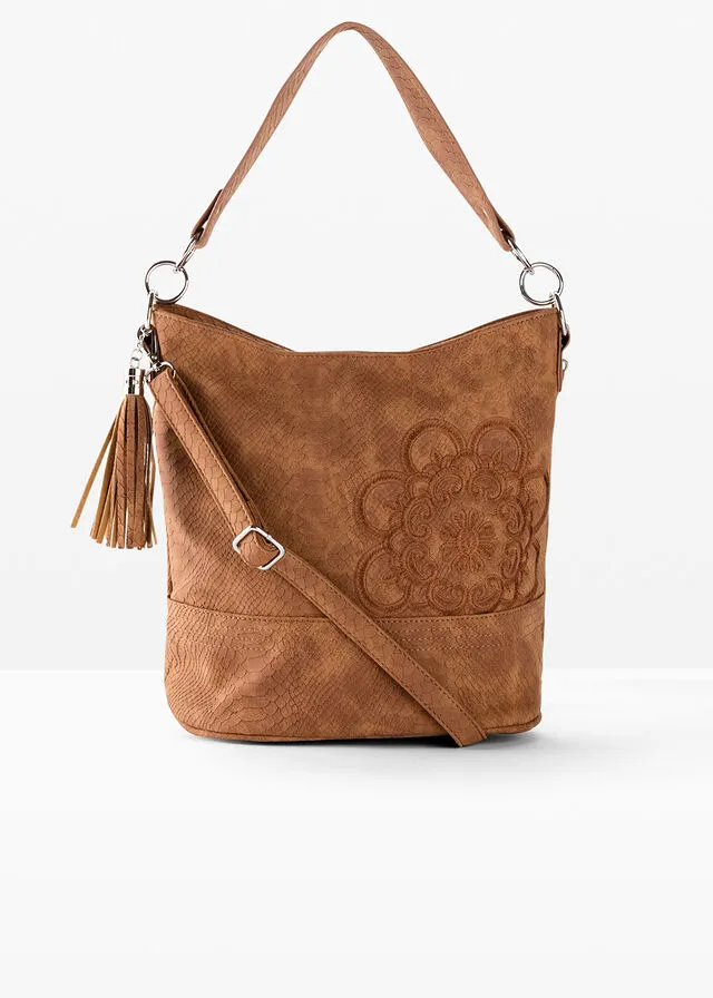 Bolso de mano Coñac