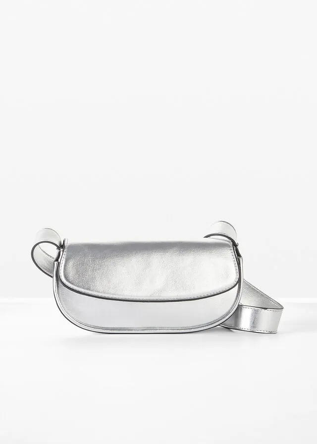 Bolso de mano Plata metalizada