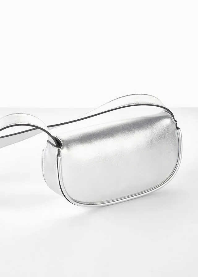 Bolso de mano Plata metalizada