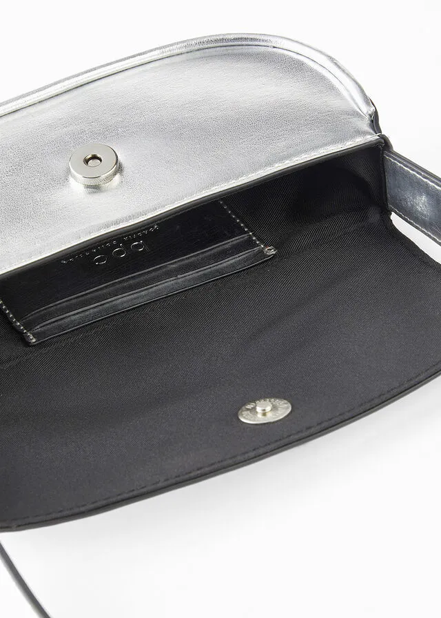 Bolso de mano Plata metalizada