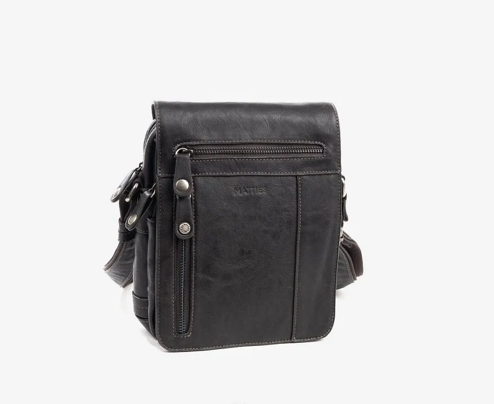 Bolso reportero MATTIES BAGS para hombre con solapa