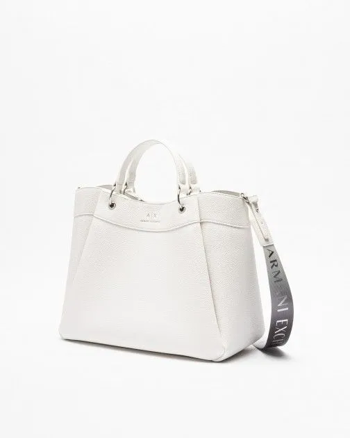 Bolso shopper Armani Exchange 942910 CC783 Blanco