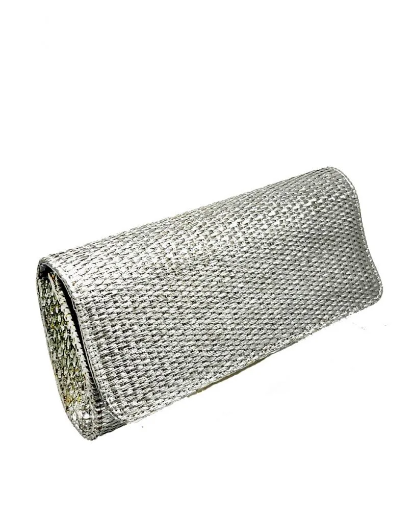 BOLSOS PLATEADOS DE FIESTA Y BODA DE FAFIA DISEÑO DE CARTERA