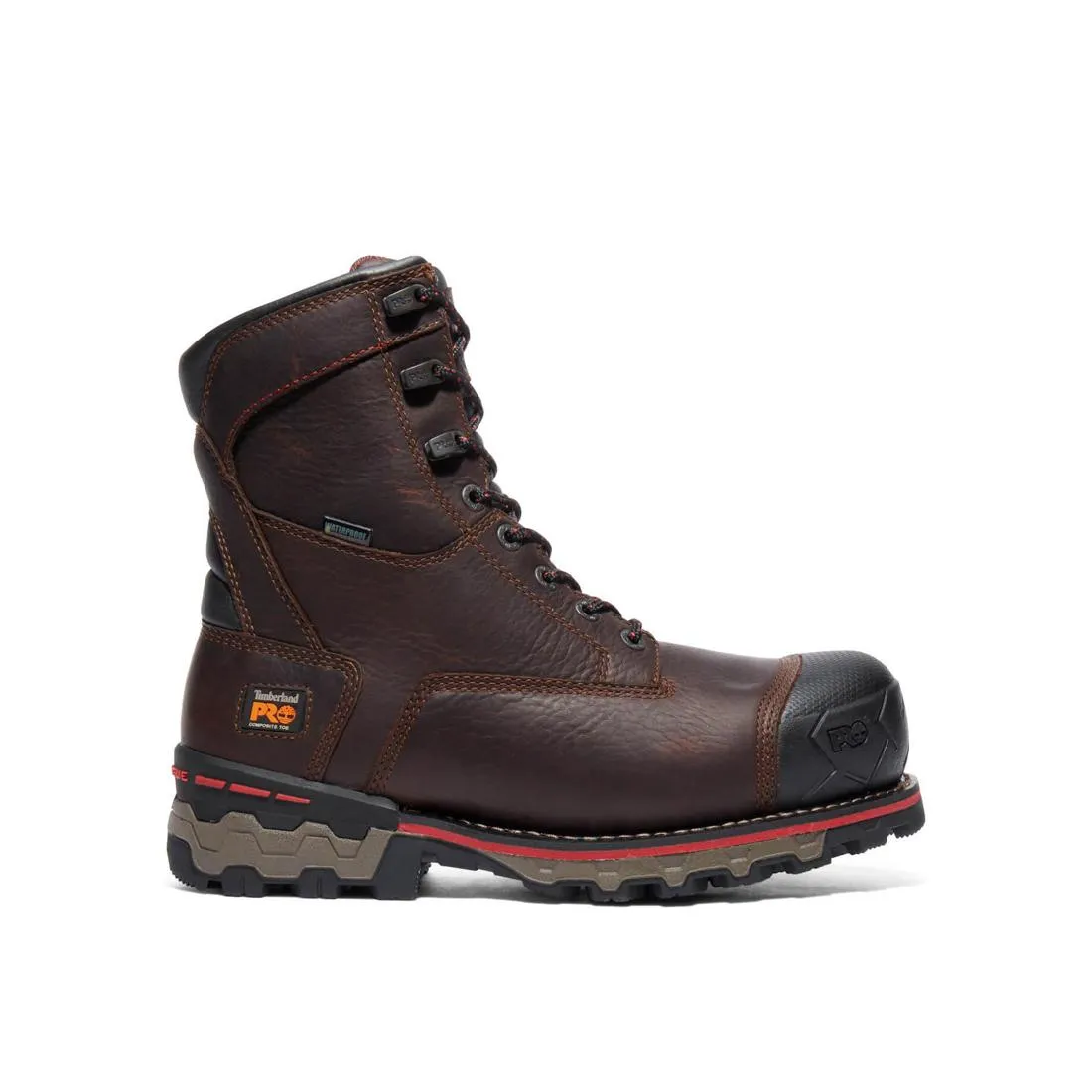 BOONDOCK 8 INCH COMPOSITETOE WATERPROOF INS 1000G WORK BOOT BROWN