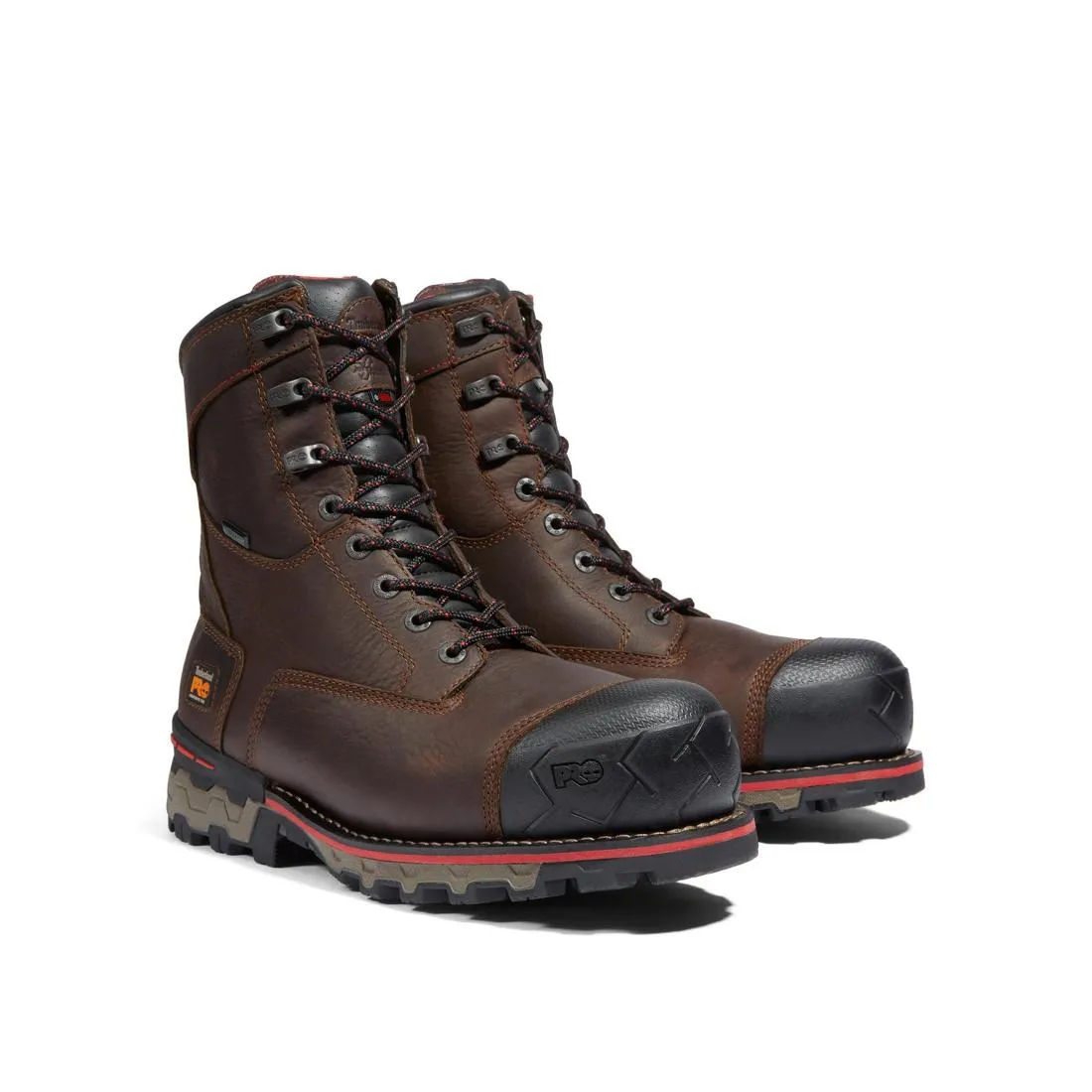 BOONDOCK 8 INCH COMPOSITETOE WATERPROOF INS 1000G WORK BOOT BROWN