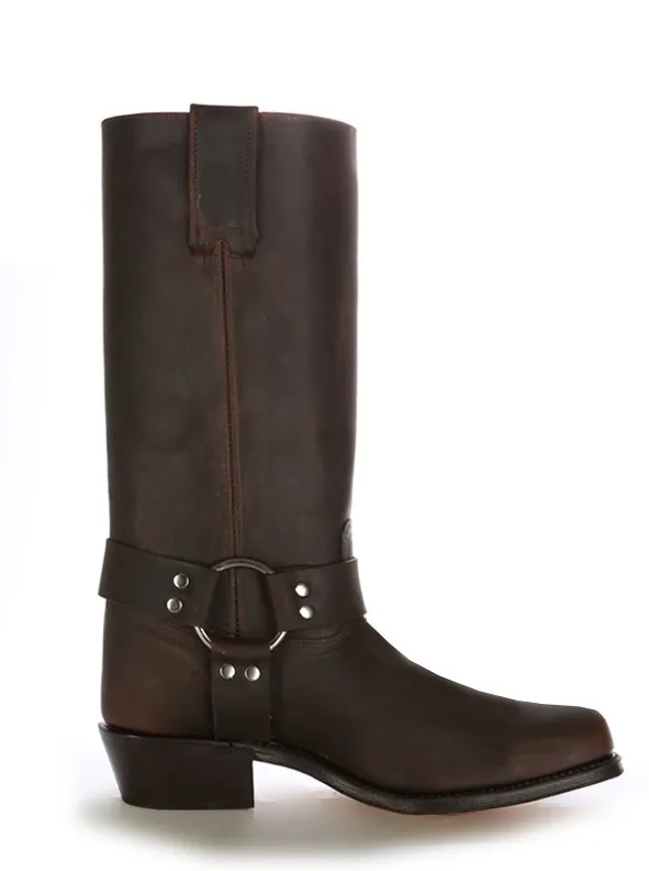 Bota fray marron piel
