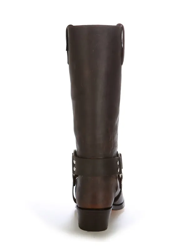 Bota fray marron piel
