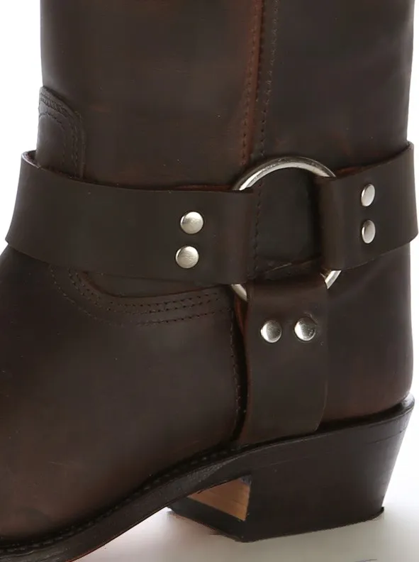 Bota fray marron piel
