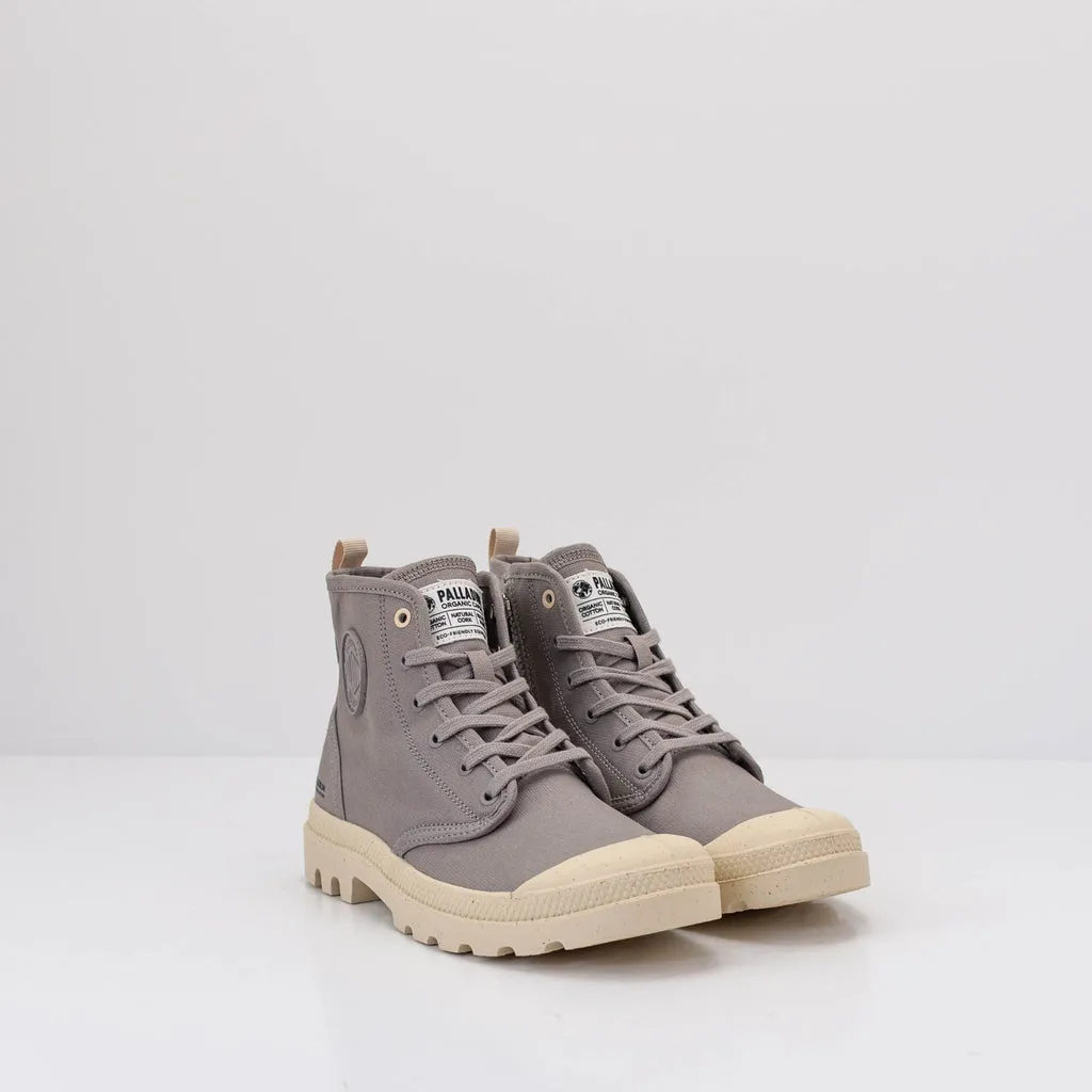 BOTIN  PALLADIUM  PAMPA HI ZIP ORGANIC GREY BERRY