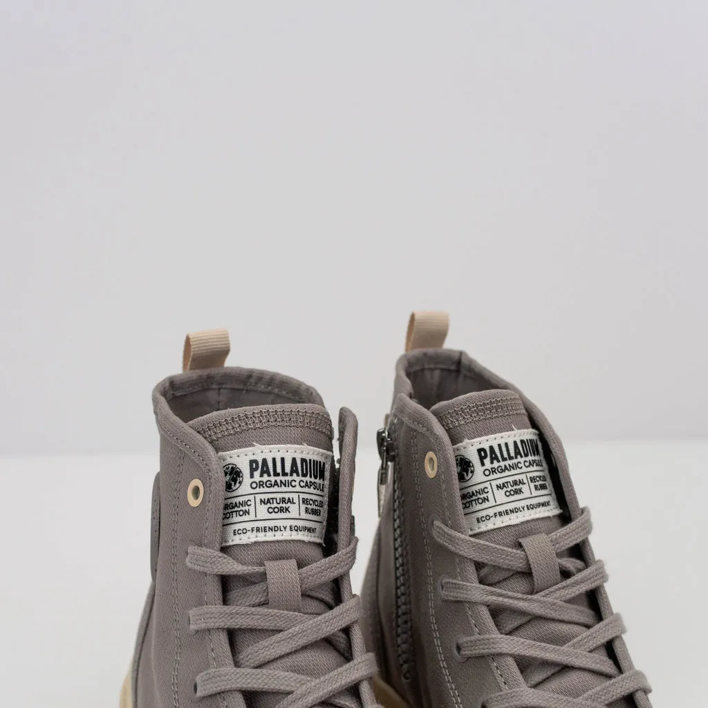 BOTIN  PALLADIUM  PAMPA HI ZIP ORGANIC GREY BERRY