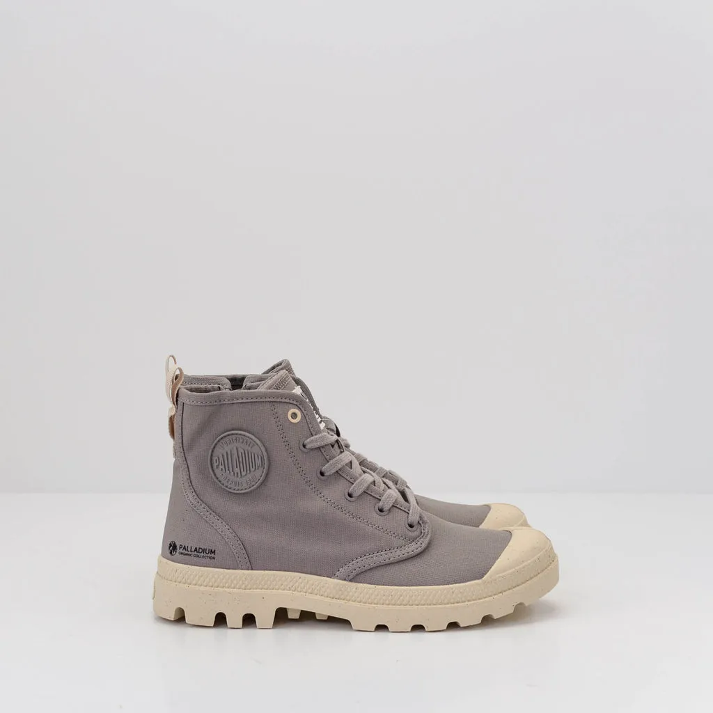 BOTIN  PALLADIUM  PAMPA HI ZIP ORGANIC GREY BERRY