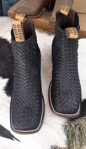 Botin Rodeo Petatillo Caballero Marca Toro Moro Suela Cuero