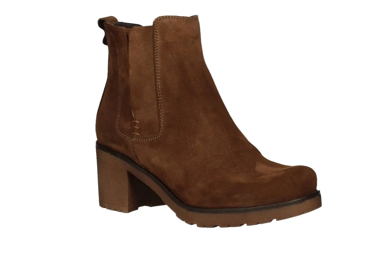 Botin Serrraje Marron Lados Elasticos y Pasados