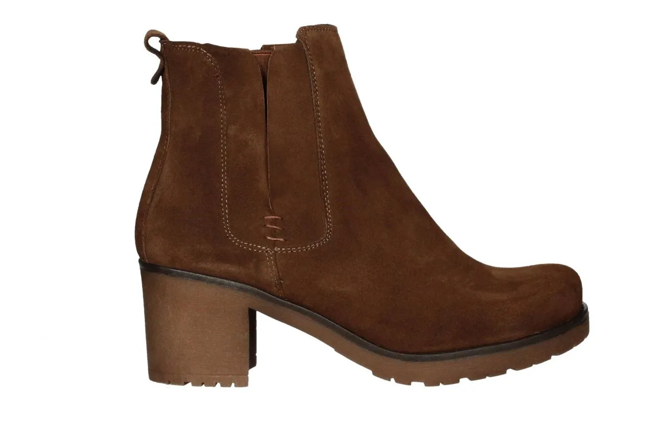 Botin Serrraje Marron Lados Elasticos y Pasados