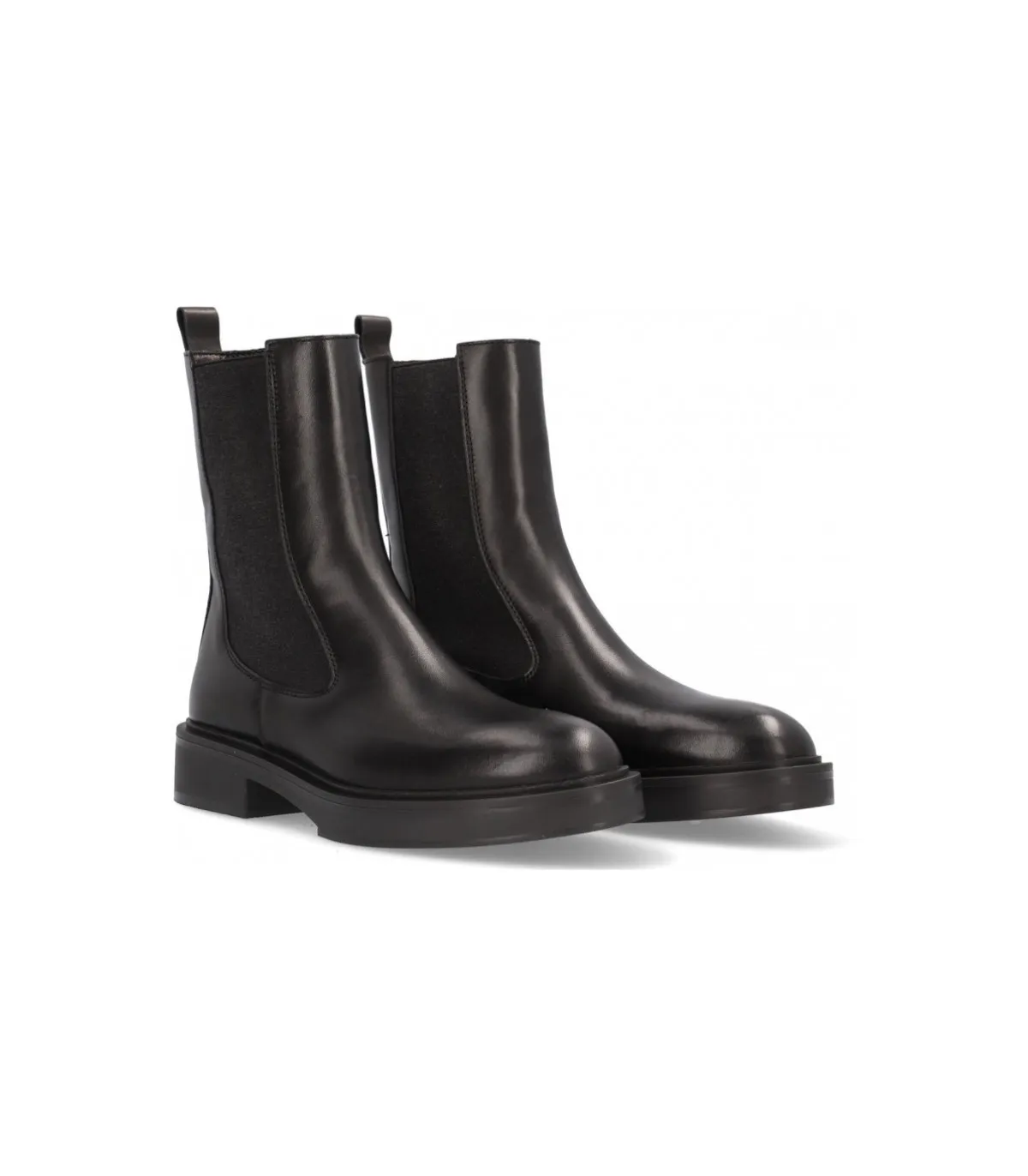 Botín chelsea para mujer en piel negra