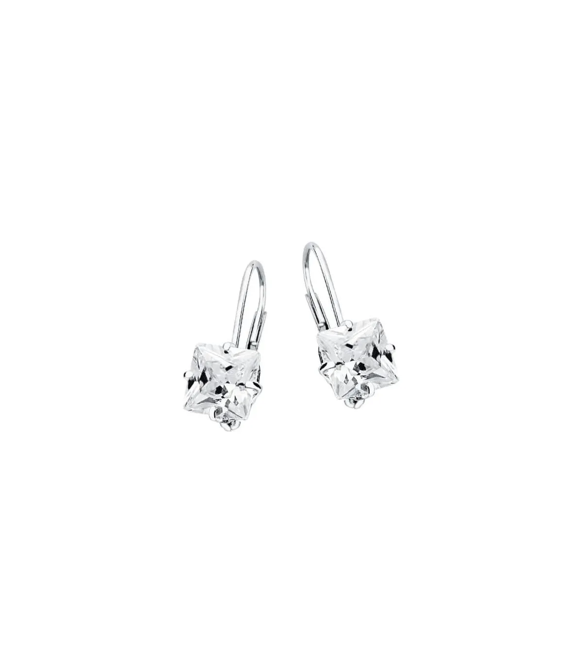 Boucles d'oreilles or blanc Adelaida 18 Carats